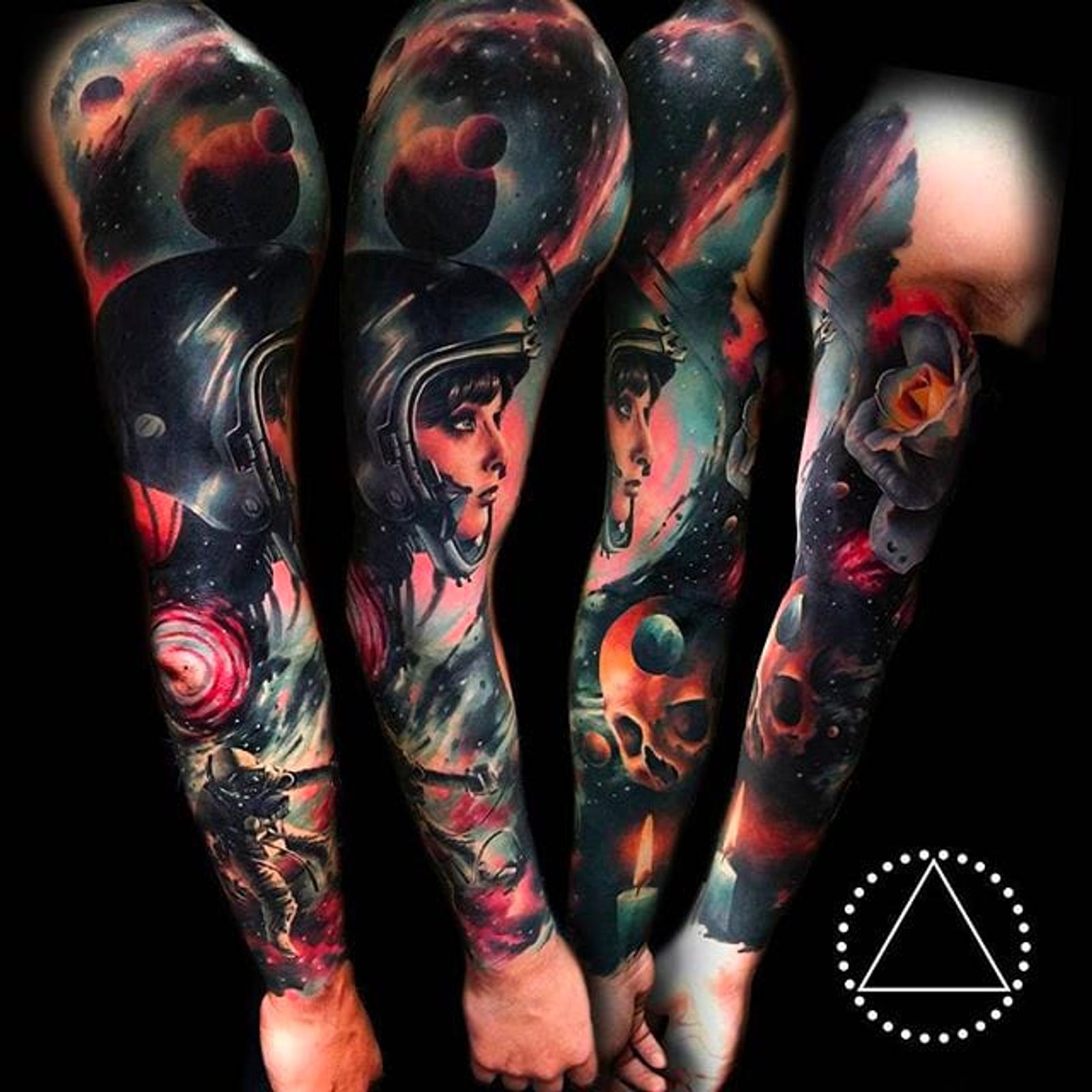 16 Intense and Realistic Galactic Tattoos by Saga Anderson • Tattoodo