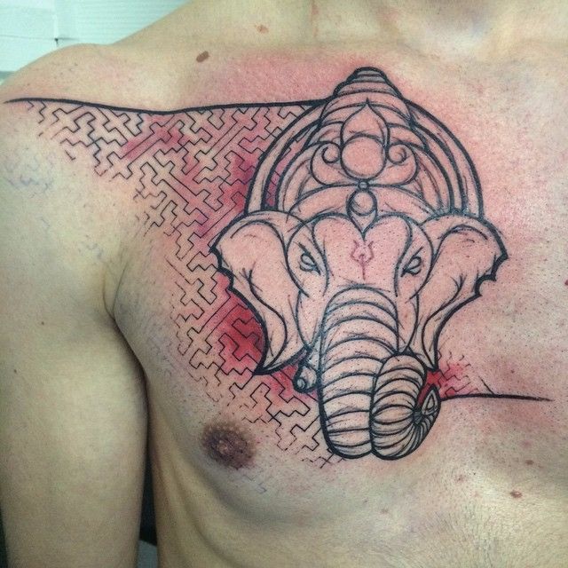 Top more than 61 3 headed elephant laos tattoo  incdgdbentre