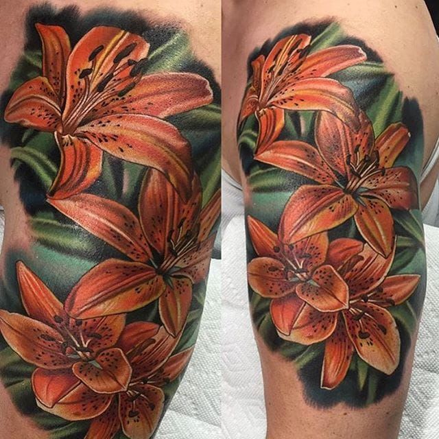 Tiger lily tattoo pictures