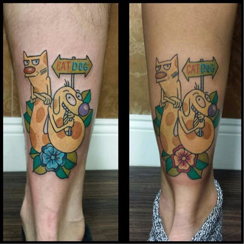 15 Whacked Out Catdog Tattoos • Tattoodo Rocko Tattoos