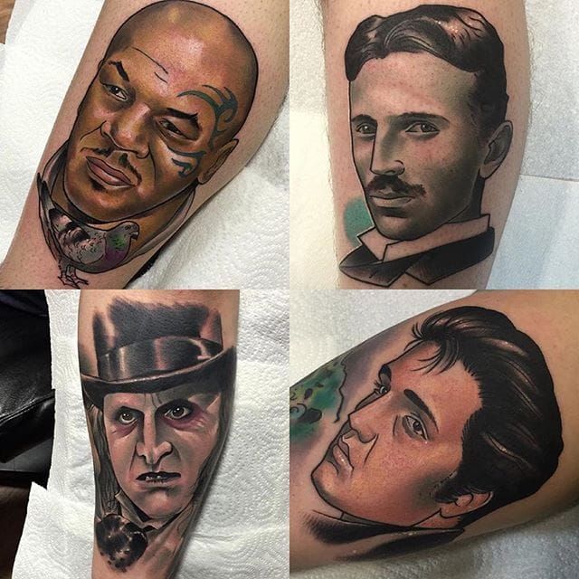 Traditional Style Portrait  Black Cat Tattoo Company  Facebook