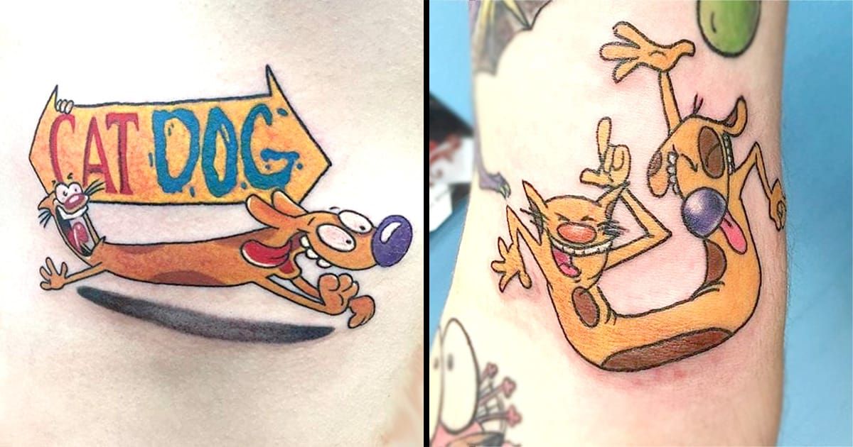 15 Whacked Out Catdog Tattoos • Tattoodo 15 Whacked Out Catdog Tattoos • Tattoodo