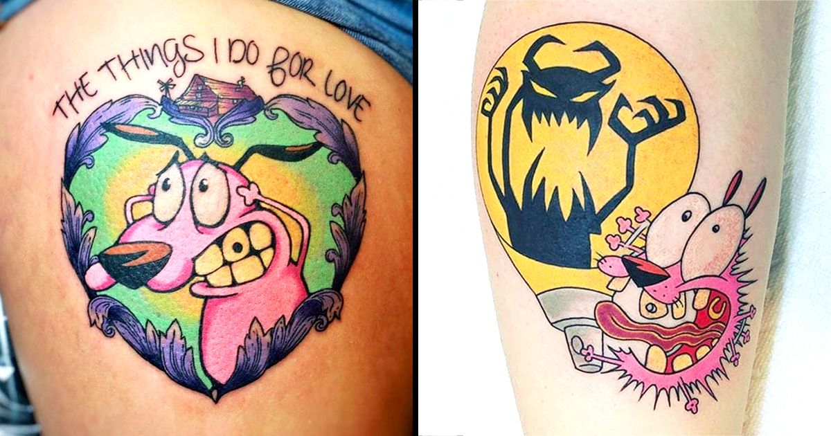 courage the cowardly dog katz tattoo