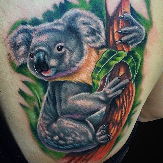 They May Be Vile Beasts in Real Life but Koala Tattoos Are Adorable   Tattoodo