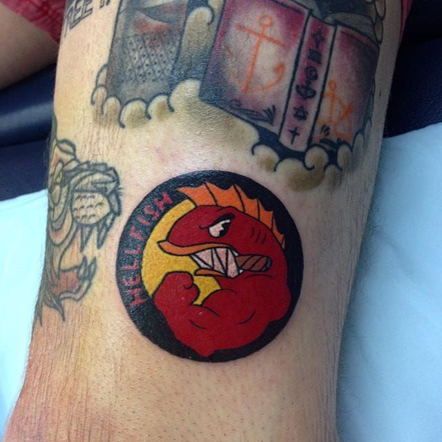 Gully Tattoo  Flying Hellfish by Med  Facebook