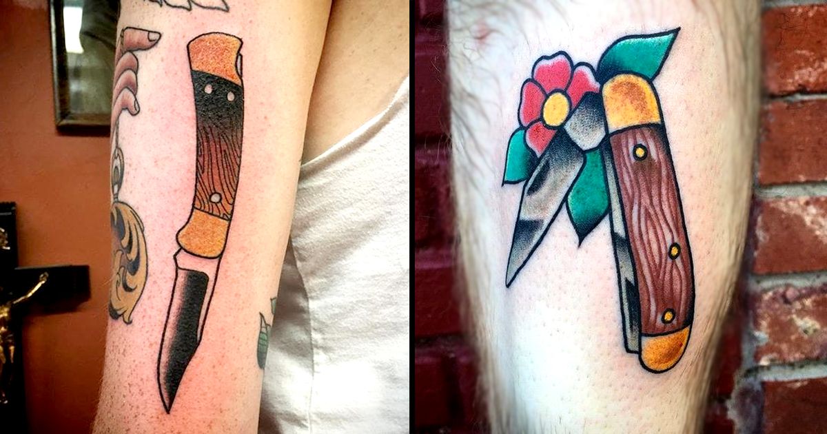 8 Traditional Buck Knife Tattoos  Tattoodo