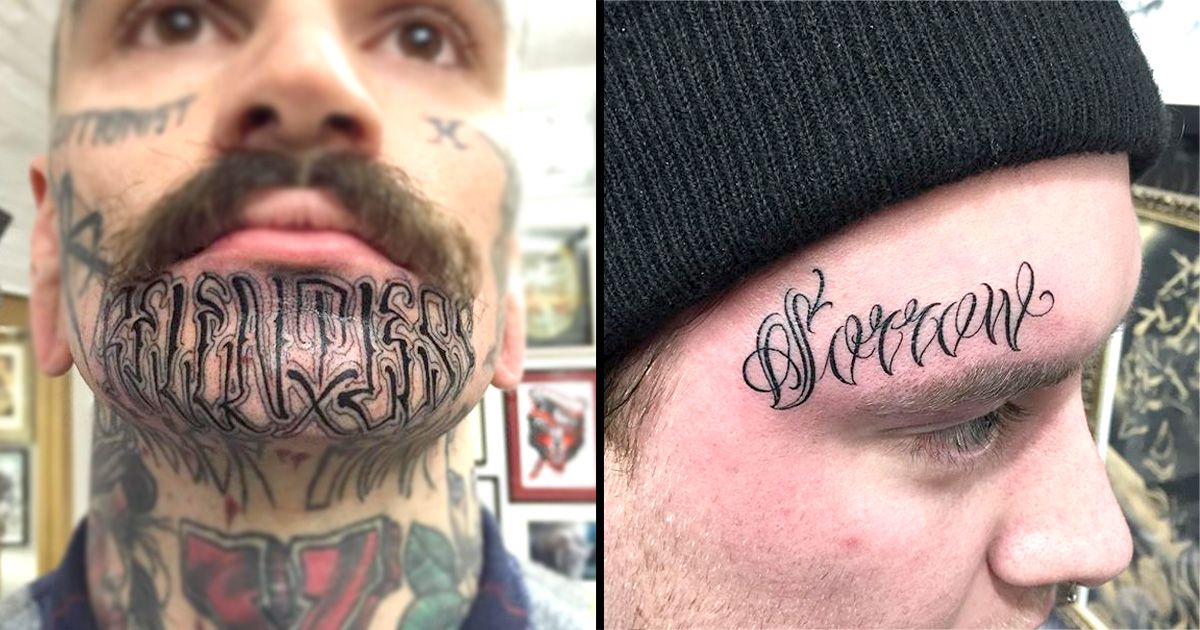 Andrew Drew Vetrano on Instagram  Blanco millyz my dawg            millyz custom script tattoo facetattoo facetat boston  cambridge bostontattooartist 