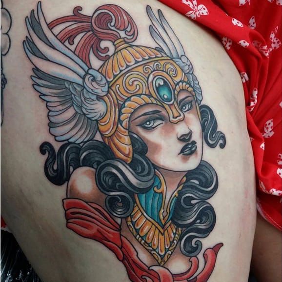 Valkyrie Wing Tattoo by Rember Dark Age Tattoo Studio TattooNOW