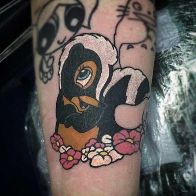 Skunk pit by Cassidy To book with creaturetattooer please email  inquirecreaturetattooergmailcom      seattle tattoo  Instagram