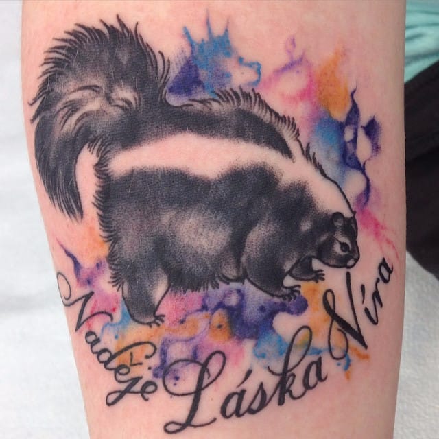 Realism Skunk Tattoo Idea  BlackInk