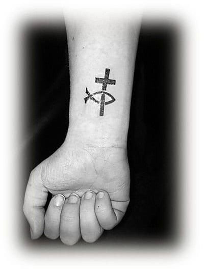 The Christian fish and the the cross are two of the most ancient symbols representing faith in Jesus.