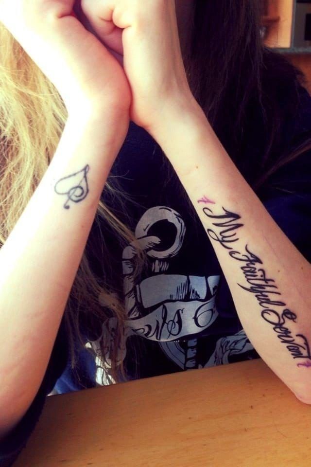 My outer forearm script tattooed by Ivan at The Basement Ink. It's a scriptural tribute to my late Service Dog.