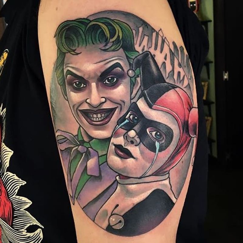 Тату джокер и харли квинн. Харли Квинн и Джокер. Harley Quinn Joker Tattoo. Татуировка Харли Квинн и Джокер. Тату Джокер и Харли.