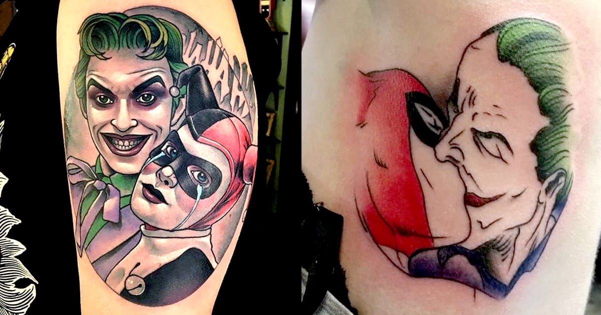 10 Joker and Harley Quinn Tattoos For Any Comic Couple! 