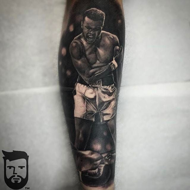 Muhammad Ali tattoo in process muhammadali muhammadalitattoos inkedboys  inkloverstattoo inklovers torontotattooartist  Instagram
