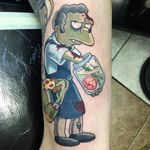 Moe Szyslak Tattoo by Chad Jacob #MoeSyzslak #MoeSzyszlakTattoo #SimpsonsTattoos #TheSimpsons #Simpsons #SpringfieldTattoos #ChadJacob