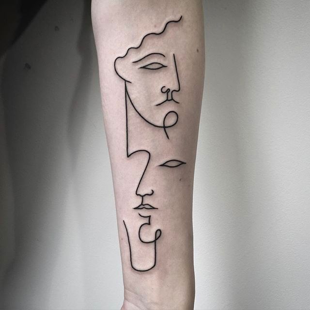 Minimalist black tattoo by axel ej smont  Tattoogridnet