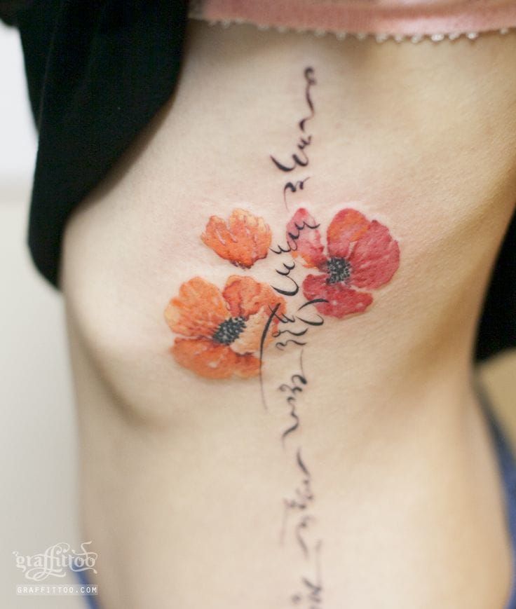 Delicate work by Graffitoo Tattoo from Korea.