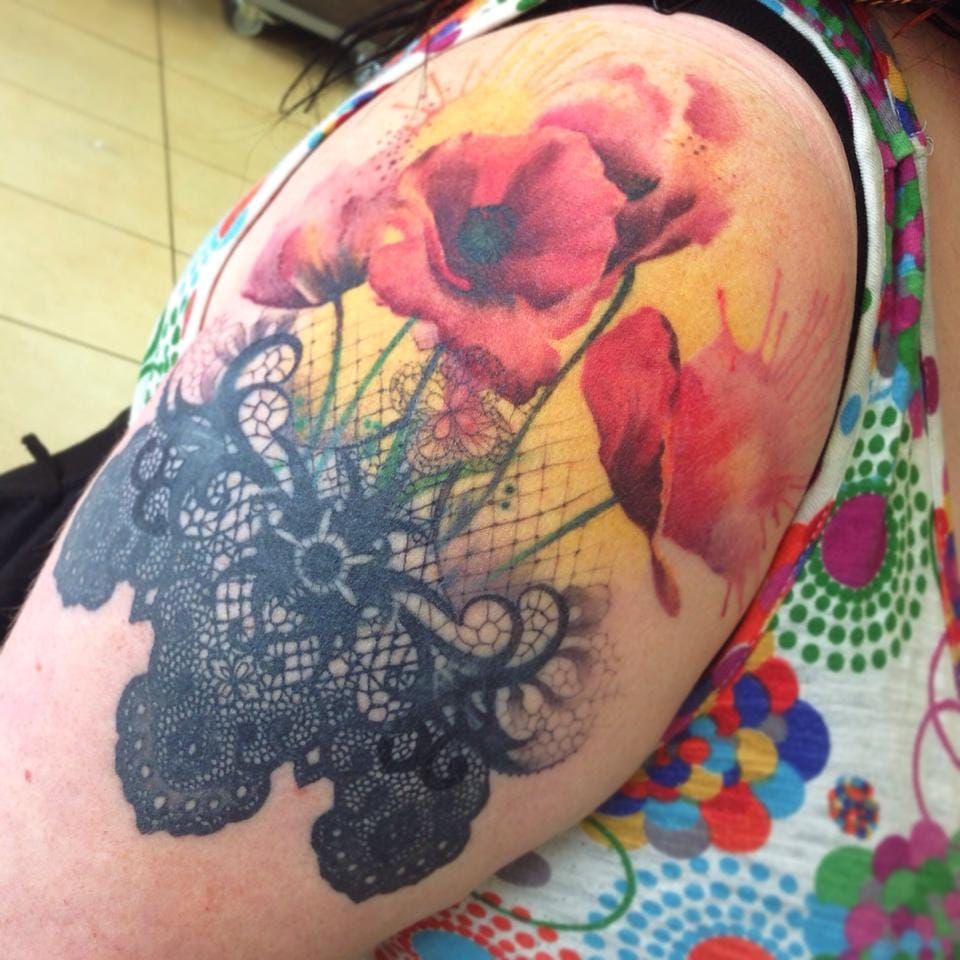 Poppy Head Flower tattoo by Jan Mràz - Best Tattoo Ideas Gallery