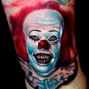 Tattoos by Ping - Finished up Pennywise for Jonathan's horror back piece.  This is such a fun project, thank you Jonathan! #pennywisetattoo #pennywise  #pennywisetheclown #ittattoo #clowntattoo #pennywiseit #pennywiseclown  #itmovie #youllfloattoo