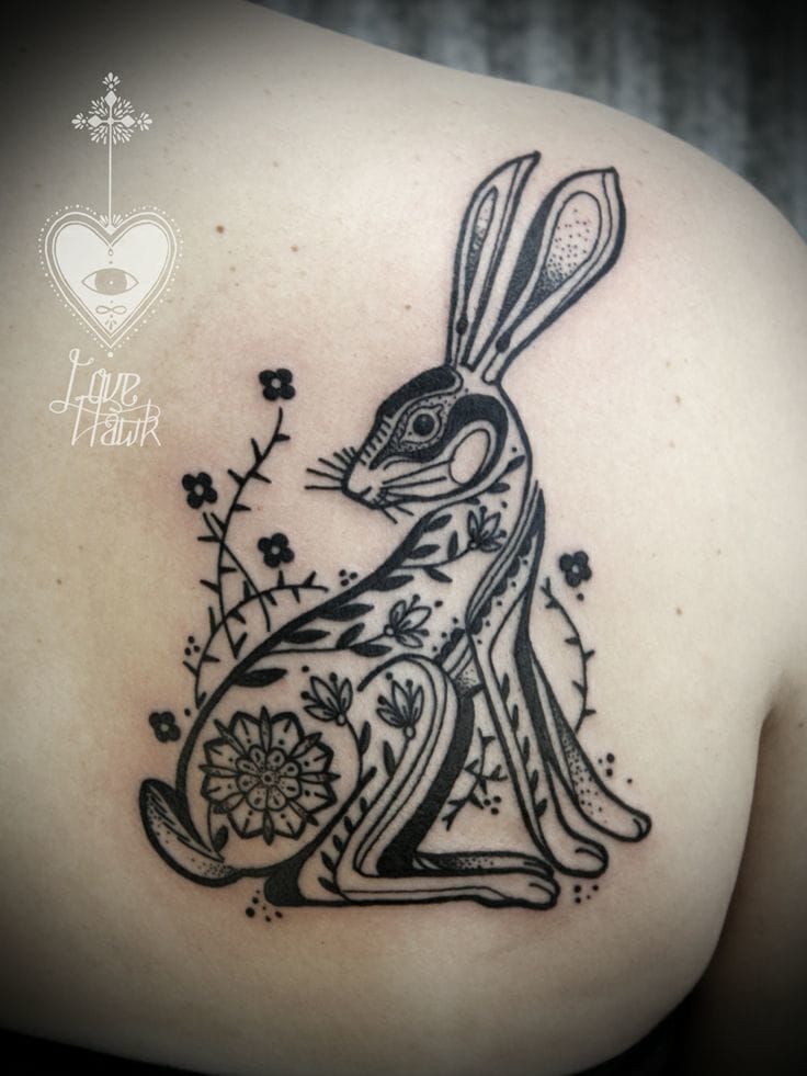 25 Meaningful Rabbit Tattoos • Tattoodo