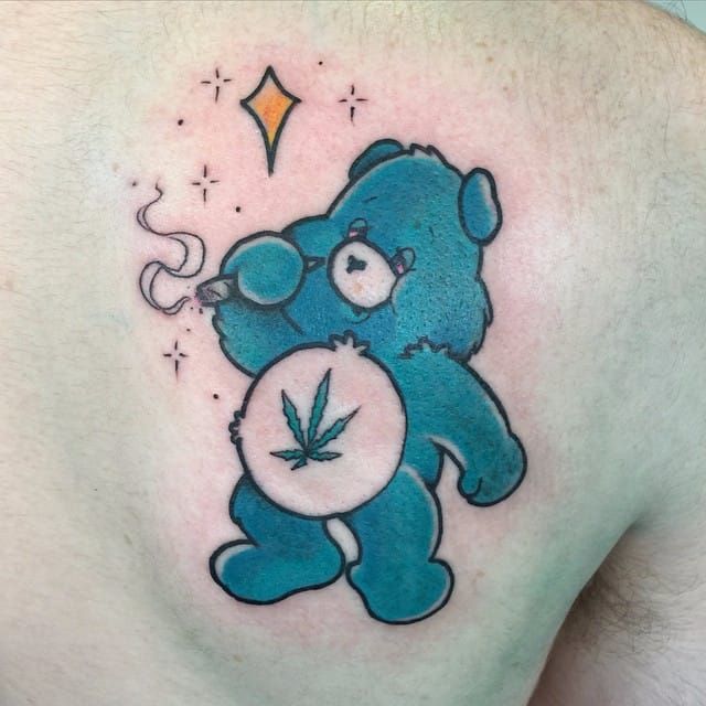 Top 30 Care Bears Tattoos  Littered With Garbage  Care bear tattoos Bear  tattoo designs Bear tattoo
