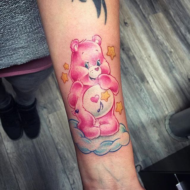 16 Amazing Care Bear Tattoo Designs and Ideas  Care bear tattoos Bear  tattoo designs Teddy bear tattoos
