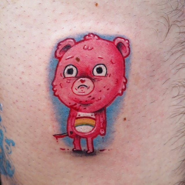 Cute lil matching care bear  CCT Ink  Tattoos by Chelsea  Facebook