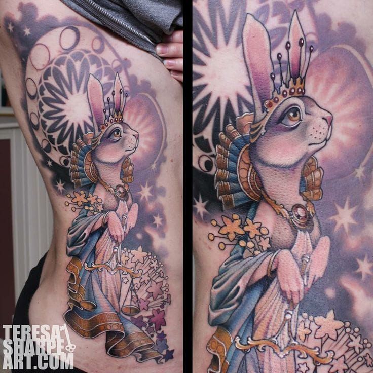 Mythological rabbit by Teresa Sharpe.
