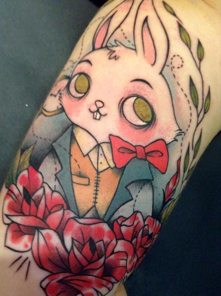 I had the privilege to see this tattoo in reality, and it's a winner! By Virginie B. of La Brûlerie.
