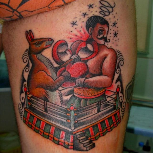 old school boxing tattoo