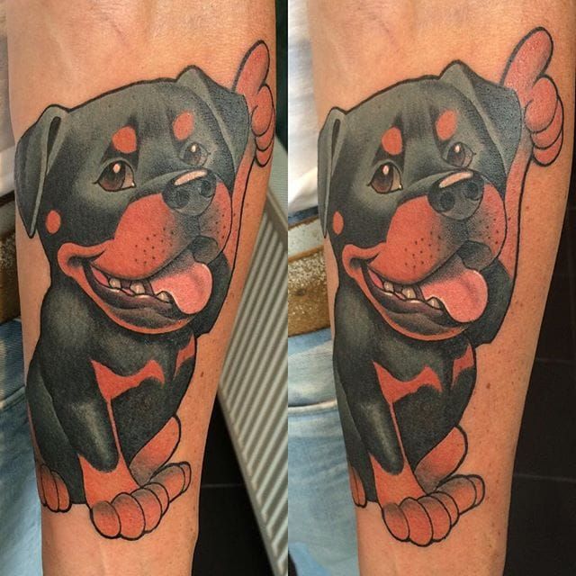 Pin by Megan Haught on Tattoos  Rottweiler tattoo Z tattoo Dog tattoos