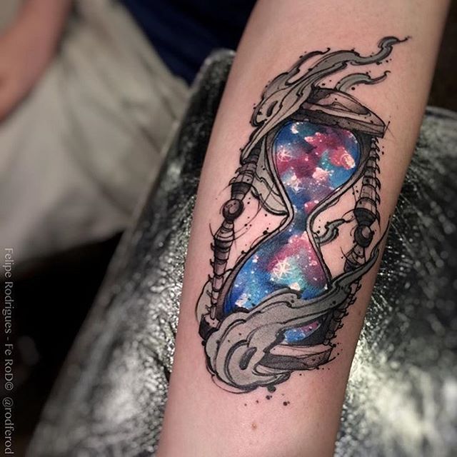prompthunt A galaxy wolf shaped nebula watercolor tattoo highly detailed