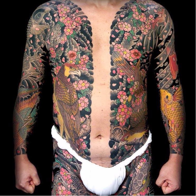 30 Delightful Yakuza Tattoo Designs  Traditional Totems with a Modern Feel  Check more at httptattoojour  Japanese back tattoo Yakuza tattoo Japanese  tattoo
