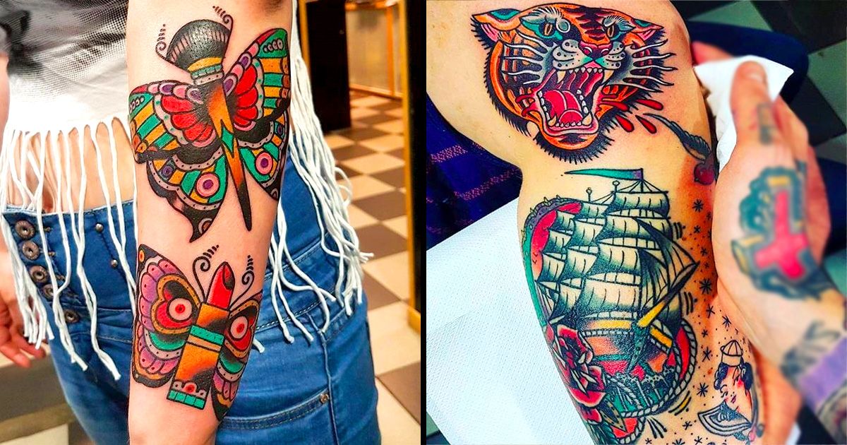 Thick and Vibrant Traditional Tattoos by Eddie Czaicki • Tattoodo