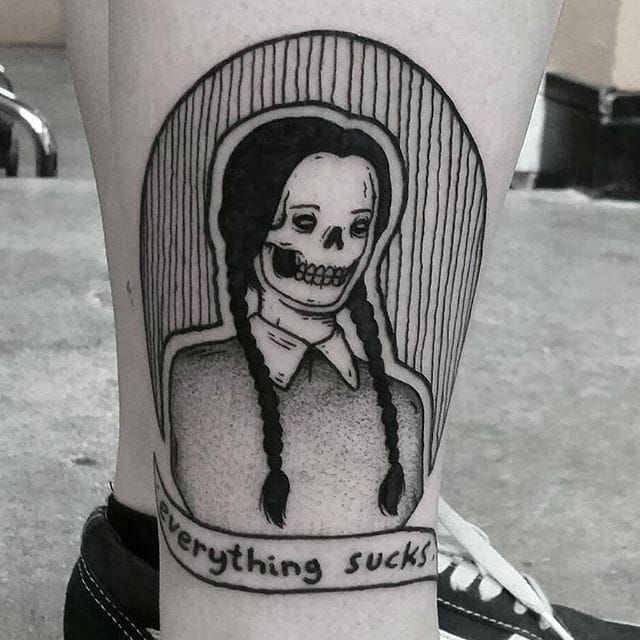 Gotta give the tattoo artist a pat on the back for at least doing a good  job  9GAG