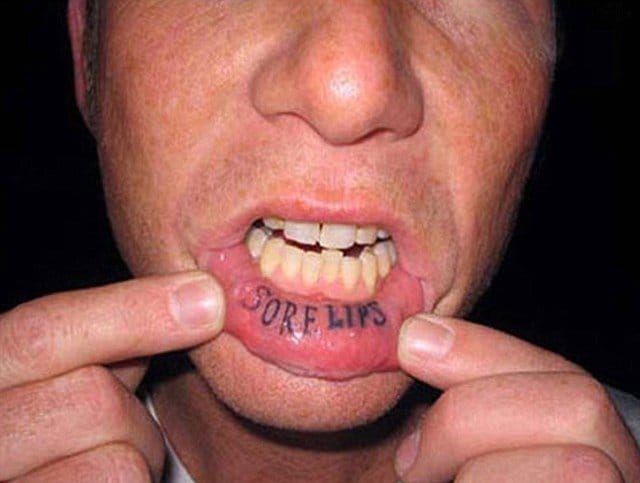 inner lip tattoo  Mouth tattoo Inner lip tattoo Trendy tattoos
