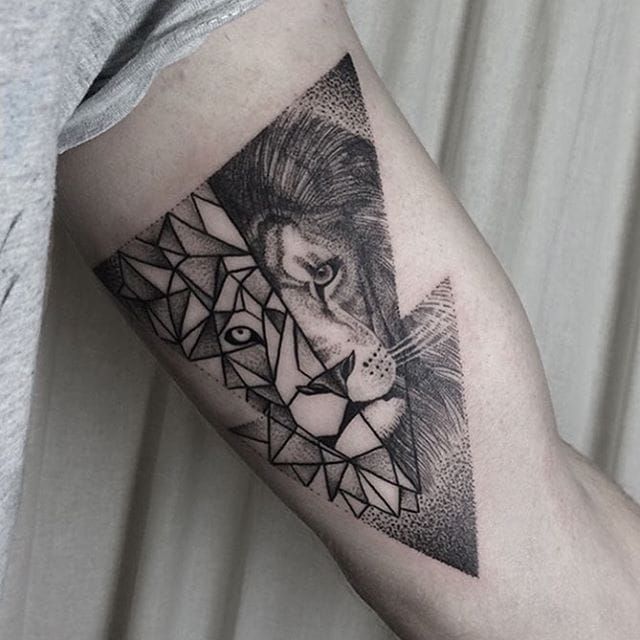 35 Geometric Animal Tattoo Ideas  Inspiration  Brighter Craft  Geometric  wolf tattoo Wolf tattoo design Geometric animal tattoo