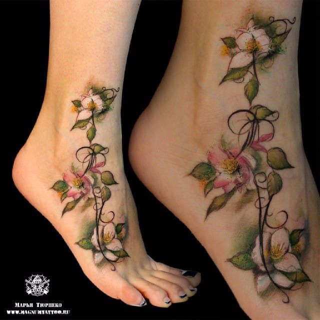 jasmine flower tattoo art  Clip Art Library