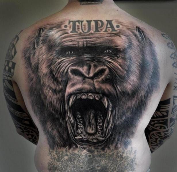 100 Unique Gorilla Tattoos Youll Need to See  Tattoo Me Now