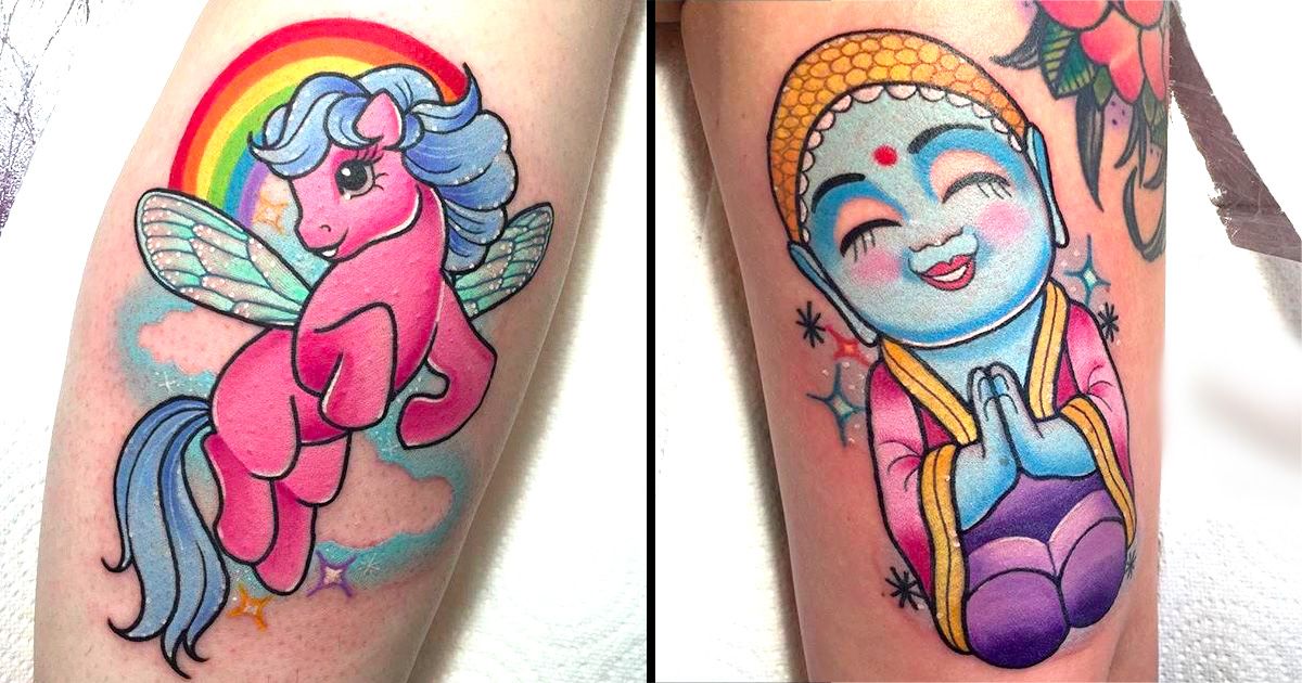 Sweet, Colorful and Girly Tattoos by Sam Whitehead • Tattoodo