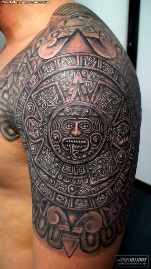 Aztec tattoos  templates Calendar tattoo  Get yours