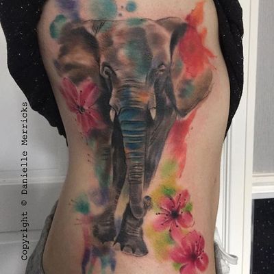 Simply Beautiful Watercolor Tattoos by Danielle Merricks