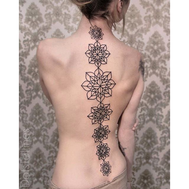 200 Spine Tattoos For Women That Will Leave A Strong Mark