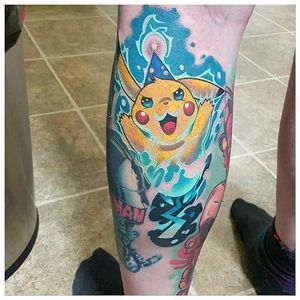 Pikachu Tattoo by Mitchel Von Trapp #pikachu #pikachutattoo #pikachutattoos #pokemon #pokemontattoo #pokemontattoos #pokemongo #nintendo #nintendotattoo #game #gamingtattoo #MitchelVonTrapp