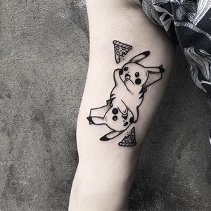 Pikachu Tattoo by Zmierzloki Tattoo #pikachu #pikachutattoo #pikachutattoos #pokemon #pokemontattoo #pokemontattoos #pokemongo #nintendo #nintendotattoo #game #gamingtattoo #ZmierzlokiTattoo
