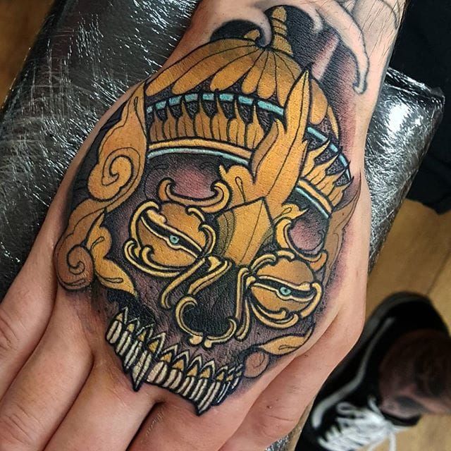 Tibetan skull  Phoenix Back Tattoo  Golden Iron Tattoo Studio DownTown  Toronto