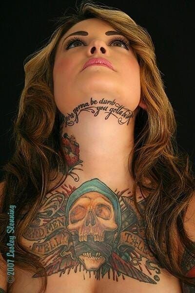 10 Awesome Under Chin Tattoos  Tattoodo