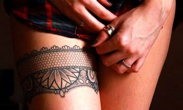 15 Exquisite Lace Garter Tattoos