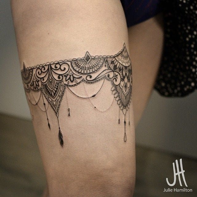 The Top 43 Garter Tattoo Ideas  2021 Inspiration Guide